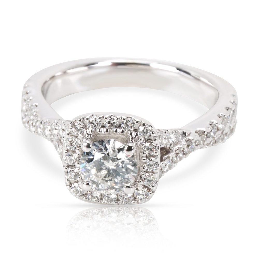 Vera Wang Love Collection Diamond Engagement Ring in 14K White Gold 1 CT